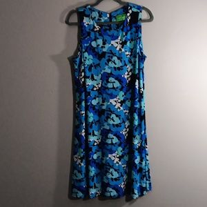 Sleeveless A-line Midi Dress